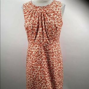 Banana Republic Orange White Mini Dress Size 8